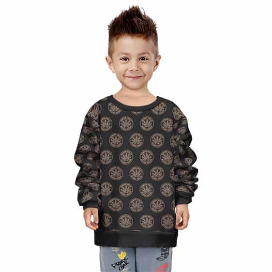 Natural Product Premium Quality Weed Black Kids Sweater