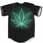 Neon Marijuana Leaf 420 Weed Hemp Kush Dope Baseball Jersey