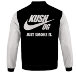OG Kush Just Smoke It Nike Inspired Dope Bomber Jacket - BACK