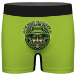 Old Man Cannabis Farmer Cool Green Men's Boxer Briefs