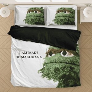 Oscar The Grouch Made Of Marijuana Adorable Bedding Set