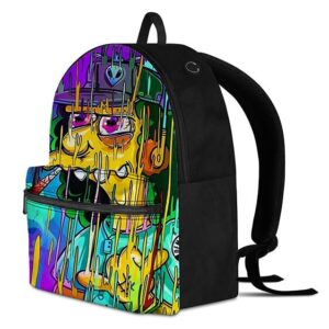 Otto Man on Spliff Trippy Melting Pop Art Cool Dope Backpack