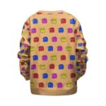 Pacman Ghosts Smoking Marijuana Joint Kids Sweatshirt