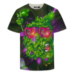 Party Vector Nug Holding A Joint Stoner Dope T-shirt