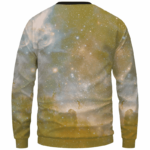 Pineapple Marijuana King Galaxy Dope Crewneck Sweater - Back Mockup