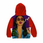 Pretty Woman Smoking Weed Joint Dope Children Hoodie