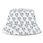 Profound Goat Chewing Cannabis Leaf Pattern Epic Bucket Hat