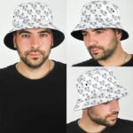 Profound Goat Chewing Cannabis Leaf Pattern Epic Bucket Hat