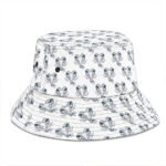 Profound Goat Chewing Cannabis Leaf Pattern Epic Bucket Hat