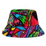 Psychedelic 420 Marijuana Doodle Art Stylish Bucket Hat