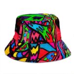 Psychedelic 420 Marijuana Doodle Art Stylish Bucket Hat