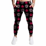 Psychedelic Ramen Noodles & Weed Pattern Dope Jogger Pants