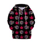 Psychedelic Ramen Noodles & Weed Pattern Dope Kids Hoodie