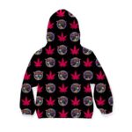 Psychedelic Ramen Noodles & Weed Pattern Dope Kids Hoodie