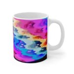 Psychedelic Rick Sanchez Rainbow Art Dope 420 Weed Mug