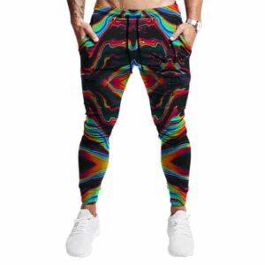 Psychedelic Tie Dye Weed Haze Art Awesome 420 Jogger Pants
