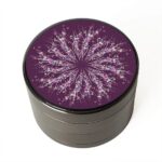 Purple Abstract Flower Artwork Unique Weed Kush Grinder