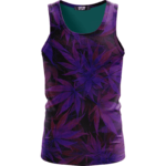 Purple Haze Trippy Marijuana Hemp 420 Awesome Tank Top