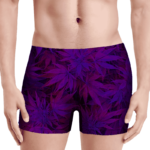 Purple Haze Trippy Marijuana Hemp 420 Men's Boxer Brief