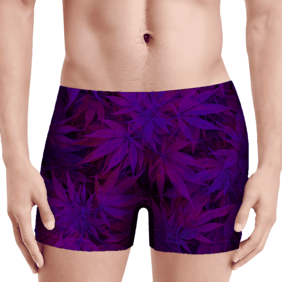 Purple Haze Trippy Marijuana Hemp 420 Men's Boxer Brief