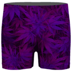 Purple Haze Trippy Marijuana Hemp 420 Men's Boxer Brief