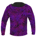 Purple Haze Trippy Marijuana Hemp 420 Pullover Hoodie