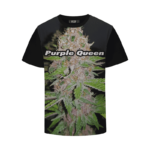 Purple Queen Strain Cool Real Strain Close Up Portrait T-Shirt