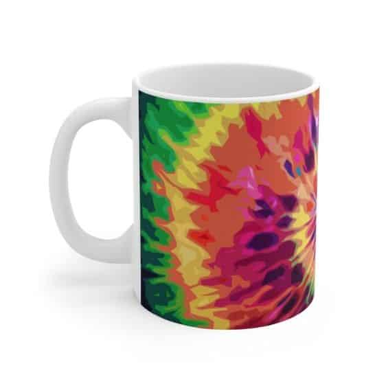Rainbow Colored Tie Dye Design Awesome 420 Coffee Mug