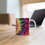 Rainbow Colored Tie Dye Design Awesome 420 Coffee Mug