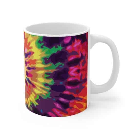 Rainbow Colored Tie Dye Design Awesome 420 Coffee Mug