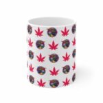 Ramen Weed Hemp Pattern Awesome 420 Ceramic Coffee Mug