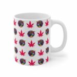 Ramen Weed Hemp Pattern Awesome 420 Ceramic Coffee Mug