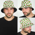 Rasta Color 420 Marijuana Leaf Logo Pattern Bucket Hat