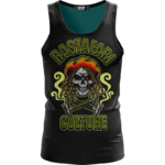 Rastafari Culture Reggae Skull Smoking Pipe 420 Ganja Cool Tank Top