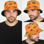 Rastafarian Colors Eye Pattern Epic 420 Weed Bucket Hat