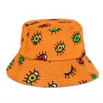 Rastafarian Colors Eye Pattern Epic 420 Weed Bucket Hat