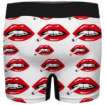 Red Lips Smoking A Joint Marijuana Weed Hemp 420 Cool Men's Boxer