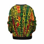 Redemption Song Lyrics Rastafarian Stripes Kids Sweatshirt