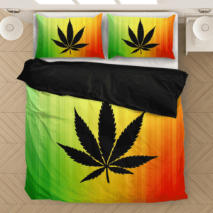 Reggae Colors Marijuana For The Stoners 420 Dope Bedding Set