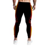 Reggae Colors Paint Splash Art Black Tracksuit Bottoms