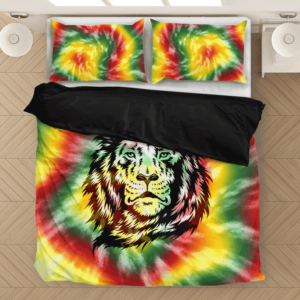 Reggae Inspired Tie Dye For The Stoners Dope Bedding Set