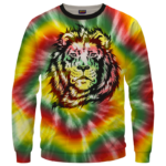 Reggae Inspired Tie Dye For The Stoners Dope Sweatshirt