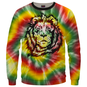Reggae Inspired Tie Dye For The Stoners Dope Sweatshirt