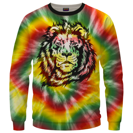 Reggae Inspired Tie Dye For The Stoners Dope Sweatshirt