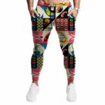 Retro Style Weed Pattern Dope 420 Marijuana Jogger Pants