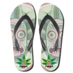 Rick Hallucinating Marijuana Leaves Hair Weed Slippers