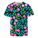 Rose Floral Marijuana Weed Logo Cool Breezy T-shirt
