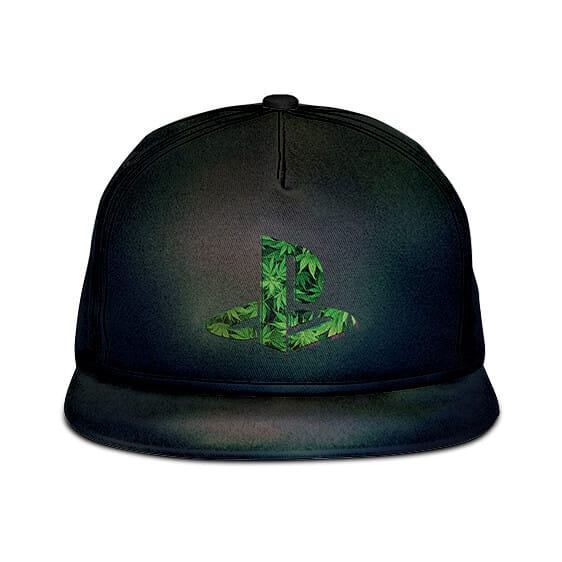 Cool Play Station Cannabis Leaf Logo Snapback Baseball Cap
