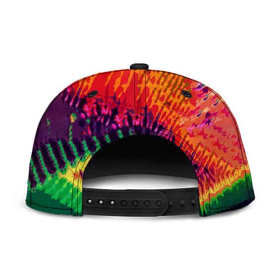 Vibrant Colored Tie Dye Trippy Rainbow Cool Snapback Cap
