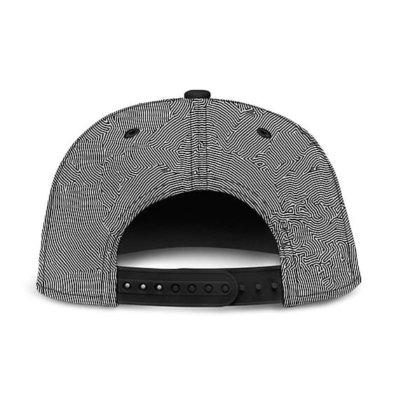 Nothing is Real Trippy Lines Awesome Gray Snapback Cap